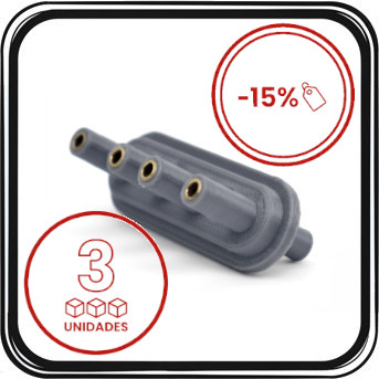 Conector 4 Pin - Estandar X 3 - Presoterapia (Pack 3 Unidades)